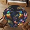 1pc Birds Flowers Round Chair Mat Area Rug - Non-Slip, Floor Mat for Office, Bedroom, and Indoor Decor C1118184