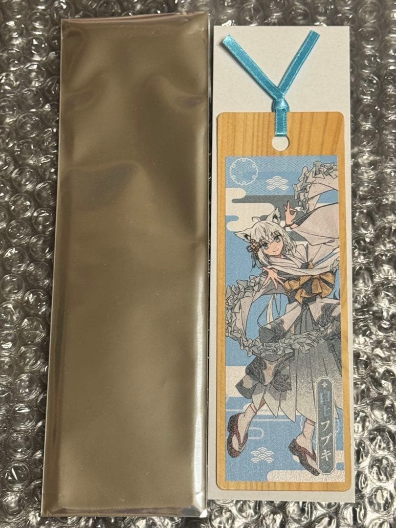 [USED] Oshi Tabi Iroha ni Hohetto Aya Fubumi Bonus Collaboration Bookmark - Shirakami Fubuki