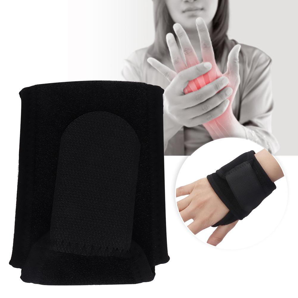 Wrist Support Adjustable Wrist Brace Sports Training Pain Sprain Wrist Protective WrapBlack