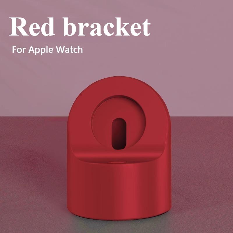 Ladeständer für Apple Watch Series Ultra/8/SE2/7/6/SE/4/3 49mm/45mm/44mm/42mm/41mm/40mm/38mm Langlebiger Silikon Nachttischmodus