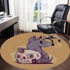 1pc Sugar Skulls Office Round Area Rug,  Mat Suitable For Office, Under Office Chairs Bedroom Living Room Home Decor, Room Deco