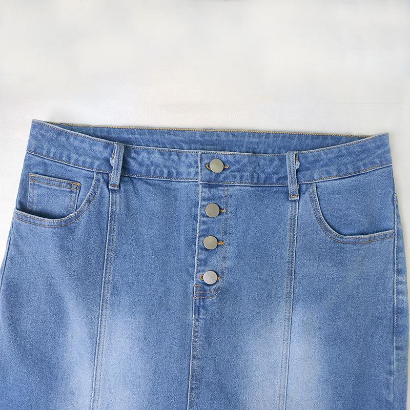 Women's Spring Slim Fit Retro Fishtail Denim Skirt