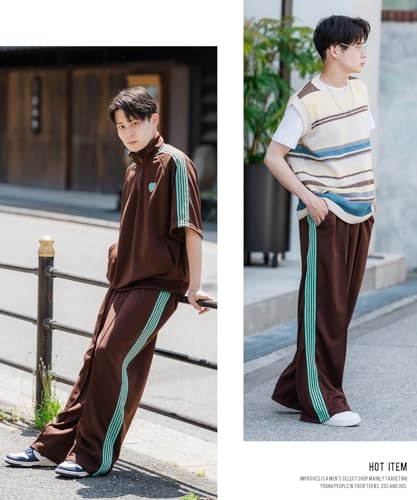 [IMPROVES] SIDEWAYSTANCE Line Jersey Wide Track Pants