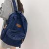 Vintage Jeans-Rucksack, Preppy College-Tagesrucksack, Reise-Rucksack, Laptop-Tasche