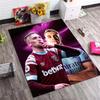 Tappeto Antiscivolo Logo Stadio West Ham United Zerbino da Pavimento Calcio Tappeto Morbido per Soggiorno Camera da Letto Decorazione per Tifosi Regalo per Sostenitori