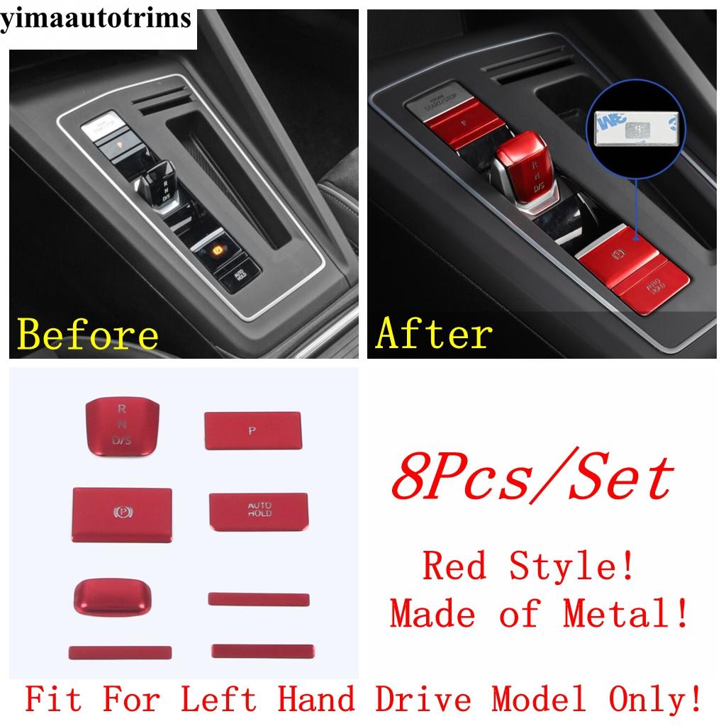 Car Central Gear Shift Engine P Button Decoration Cover Trim Metal Interior Accessories For VW Volkswagen Golf 8 MK8  - 2024