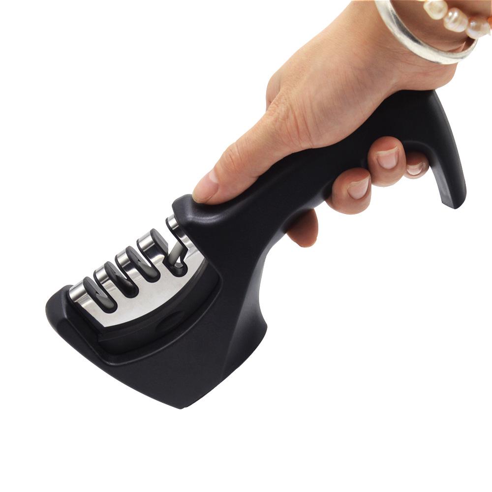 Four-Stage Handheld Knife and Scissor Sharpener - Kitchen Gadget