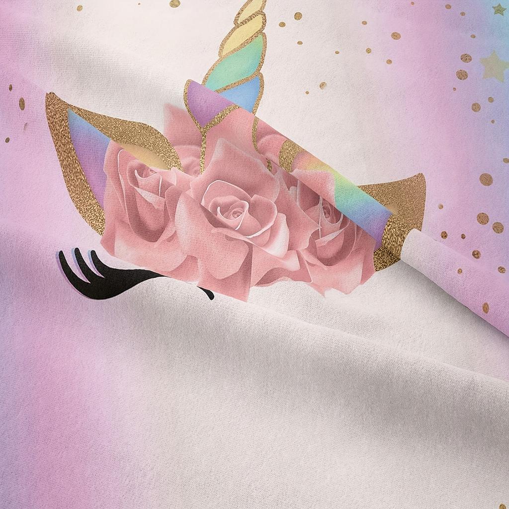 Zestaw Poszwy na Kołdrę Jednorożec Kołdra Pościel 3D Zestaw Pościeli Dziecięcej 3-częściowy 1 Poszwa na Kołdrę Rozmiar King Halloween Boże Narodzenie