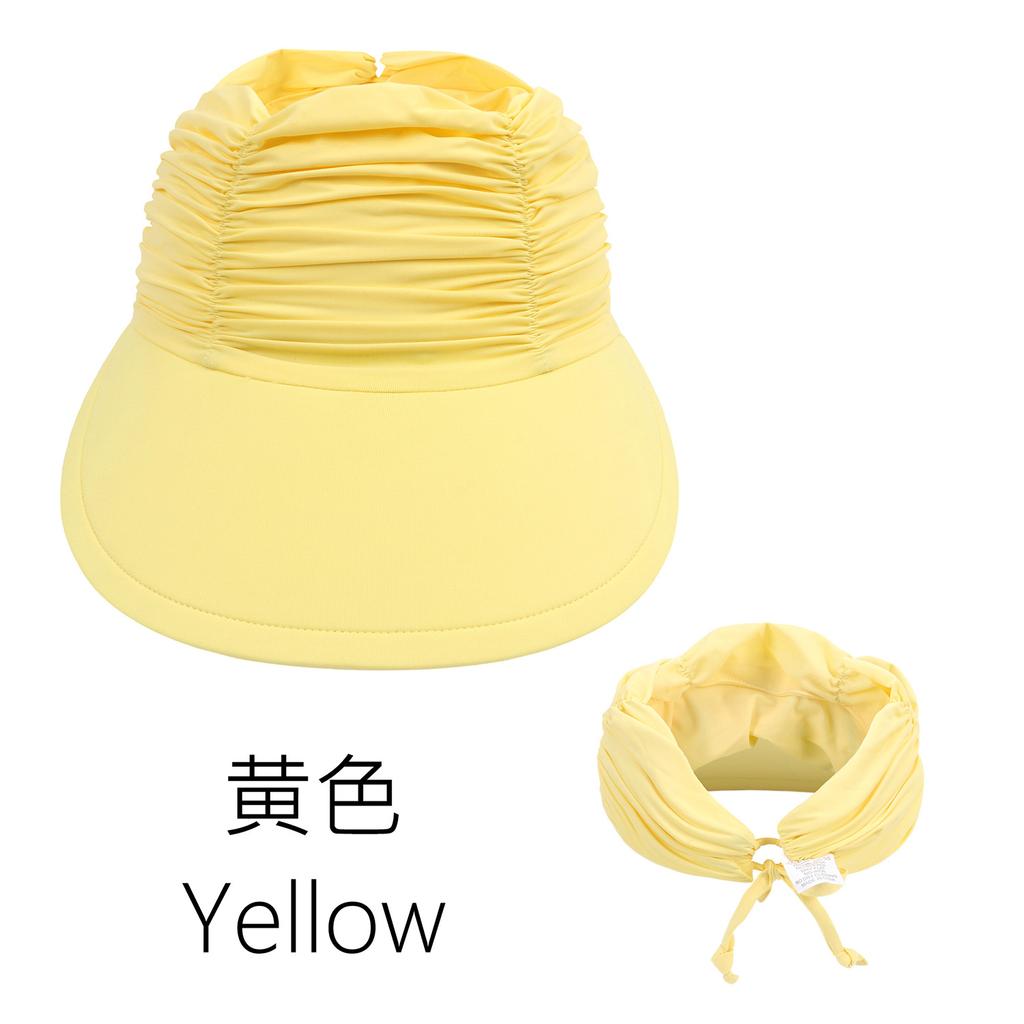 Children'S Sports Empty Top Hat Outdoor Ponytail Beach Visor Big Brim Girls Quick-Drying Hat 3-12 Years Old