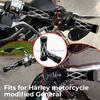 Motorcycle CNC Aluminum Handlebar Grips 1" 25mm Rubber Hand Grips 1Pair Fit For Harley 2002-2017 VRSC 1996-Later XL 2008-2013 XR