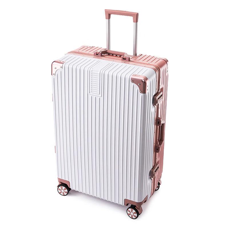 HANDUNYOU Платиновый Алюминиевый Каркас Дорожный Чемодан 24 inch