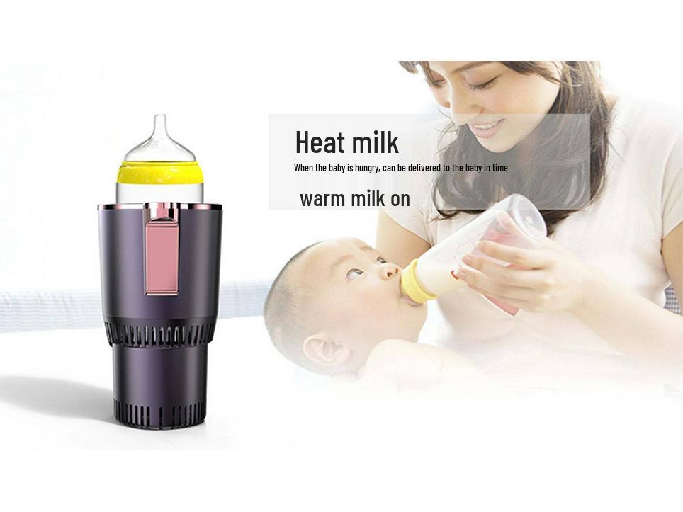 Portable Car Heating and Cooling Cup: Compact Hot/Cold Cup Refrigerator for Home and Vehicle Use