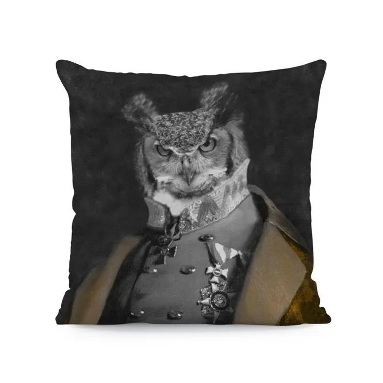 Dog Deer Pillow Case Elk Man Pillowcases for Pillows Interior for Home Decor Decorative Cushions for Elegant Sofa Pillow Cover