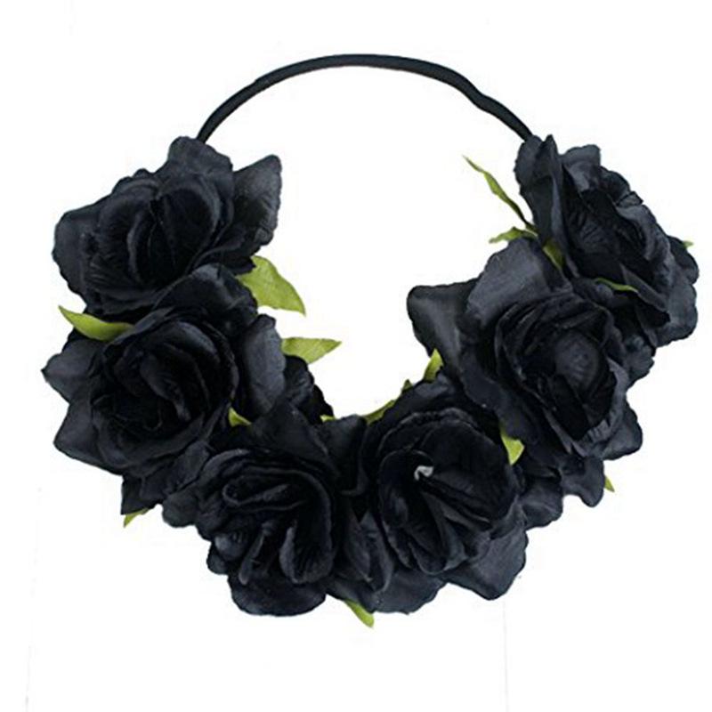 Rot, Weiß und Blaues Elastisches Stirnband mit Blumenmuster für Europäische & Amerikanische Unabhängigkeitstagsfeiern – Damen-Feiertags-Haaraccessoire