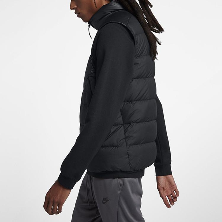 Nike Sportswear Windrunner Down Fill Stand Collar Water-Repellent Down Vest Men's Black 928860-010