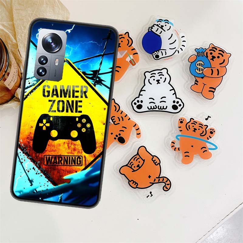 Gamer zone traffic sign Game handle Phone Case For Xiaomi Poco X7 X6 M8 M7 M6 M4 M3 X4 Pro F7 Ultra M5S Mi 14 14T 15 15T 12T 10T