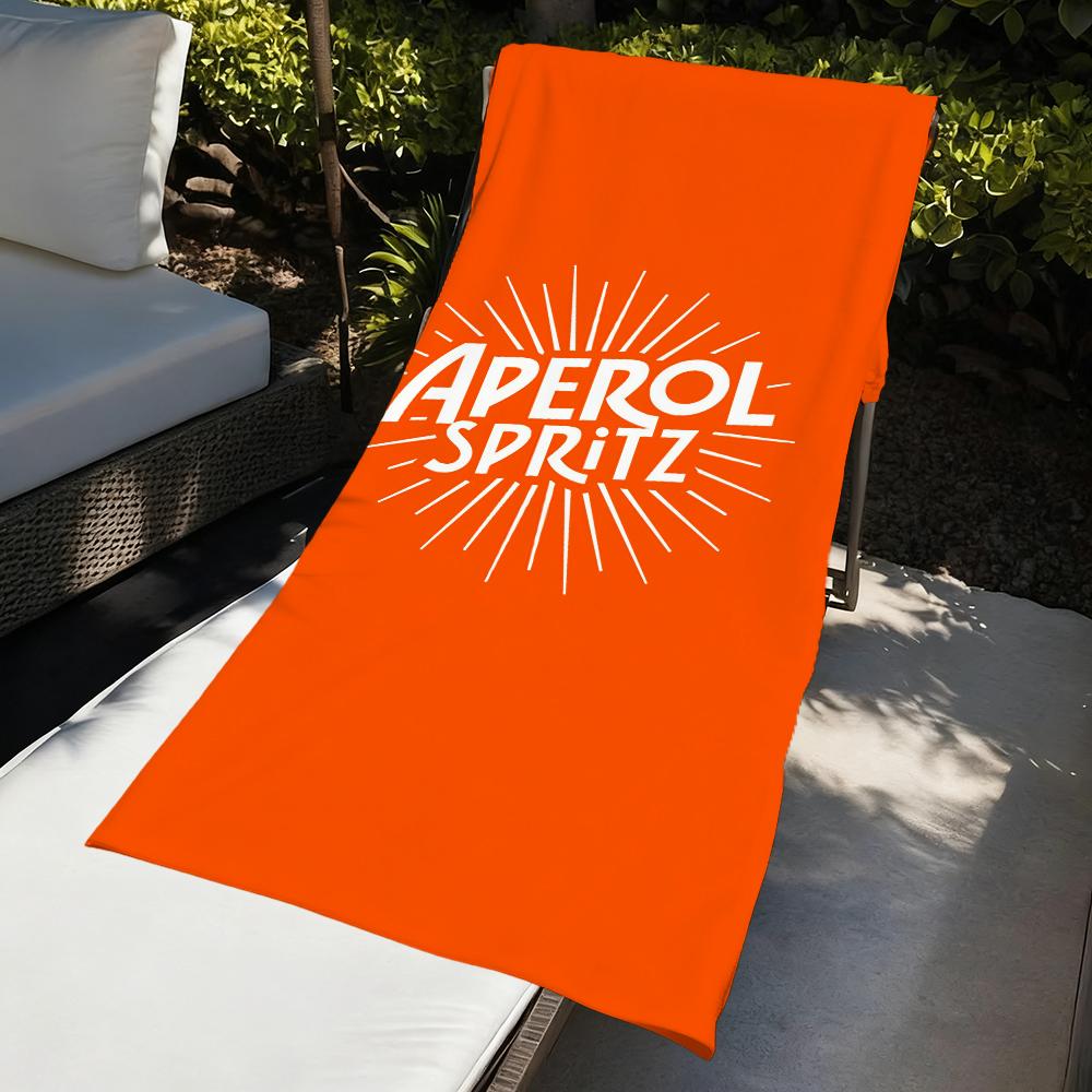 Arte arancione A-AperolS Asciugamano da Spiaggia Asciugatura Rapida Morbido Asciugamani da Piscina Regalo per S-Spritzs-S Viaggio Palestra Doccia Campeggio sport
