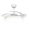 Intelligent Variable Frequency Integrated Ceiling Fan With Light Bedroom Invisible Silent Fan Light Simple Ceiling Fan Lamps With Remote Control