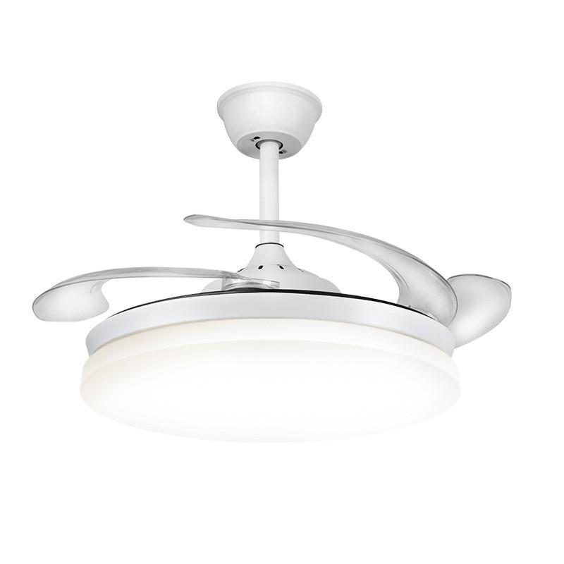 Intelligent Variable Frequency Integrated Ceiling Fan With Light Bedroom Invisible Silent Fan Light Simple Ceiling Fan Lamps With Remote Control