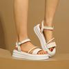 Fashion Shoes Low Loafers Slippers Casual On A Wedge Platform Slides Slipers Women Luxury Soft 2025 Heels Rome PU Floral Sc