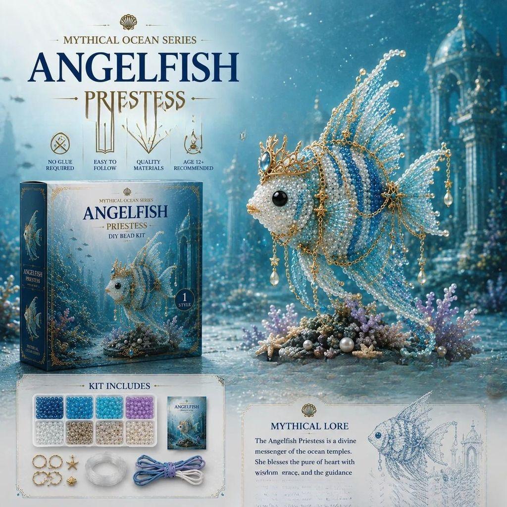 Kit Perline Mitiche dell'Oceano Con Creature Marine Fai-da-te Per Creazioni Creative e Idee Regalo