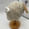 Cute Funny Big eyed Cartoon Hat for Women In Autumn and Winter New Warmth and Thick Knitted Pullover Hat Versatile Wool Hat