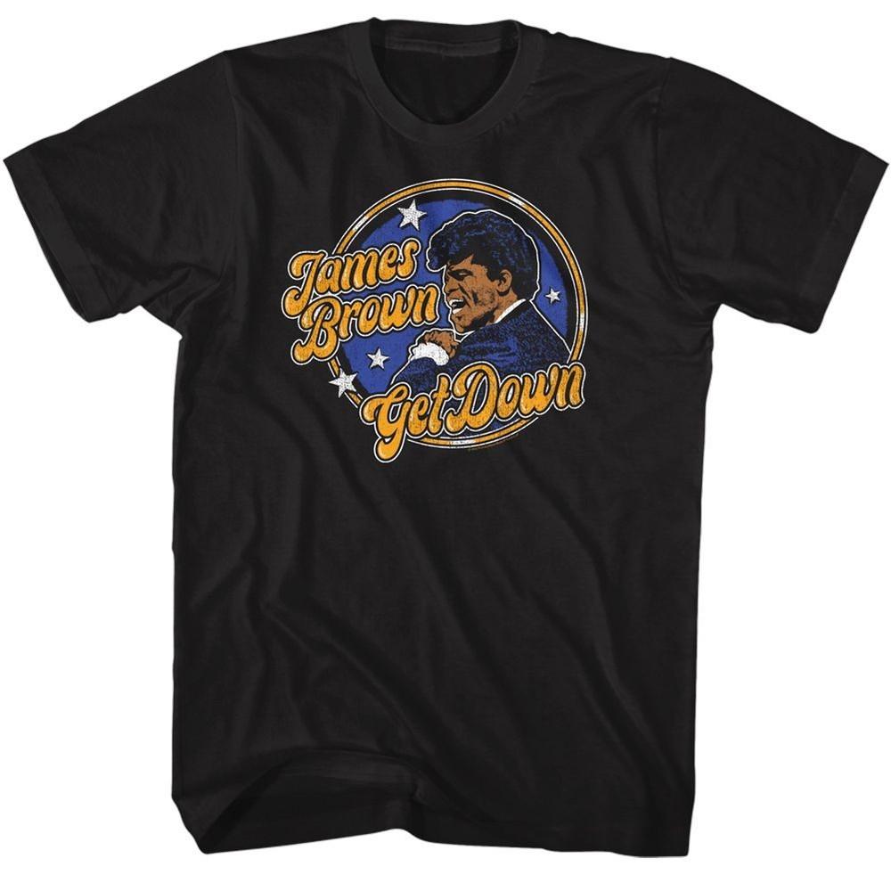 James Brown Get Down Circle Music T-shirt Tops Tees Men's Women's Unisex