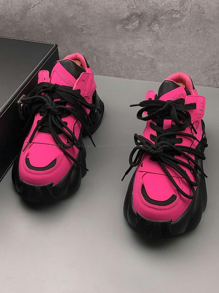 European Men's 2025 Fall/Winter Breathable Casual Sports Shoes - Air Cushion Thick Sole for Height Boost