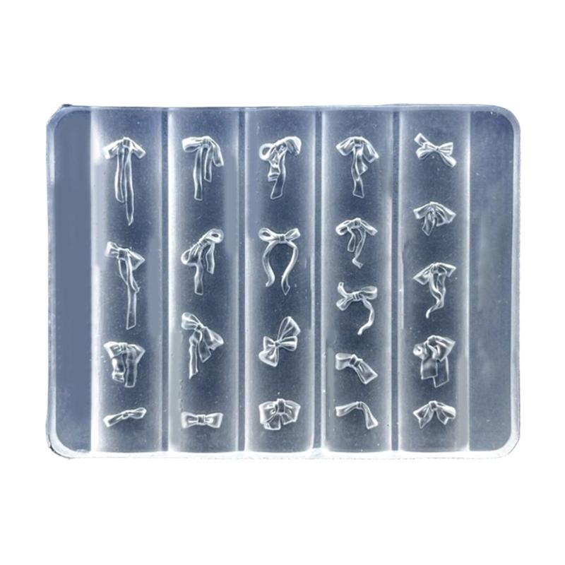 Multifuntional Nails Molds Styling Mold Bowknot Theme Nails Accessories Moulds Suitable for Accessories Enhancement
