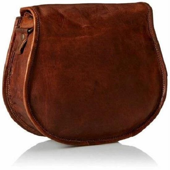 Leather Bag Handmade Brown Vintage Shoulder Satchel New Women Genuine Messenger