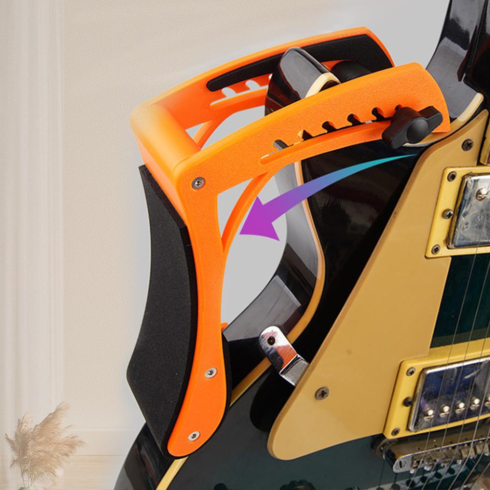 Ergonomic Guitar Holder Anti Slip Professional Electric Guitar Foot Stool Wear Resist for Electric Classical & Acoustic Guitars