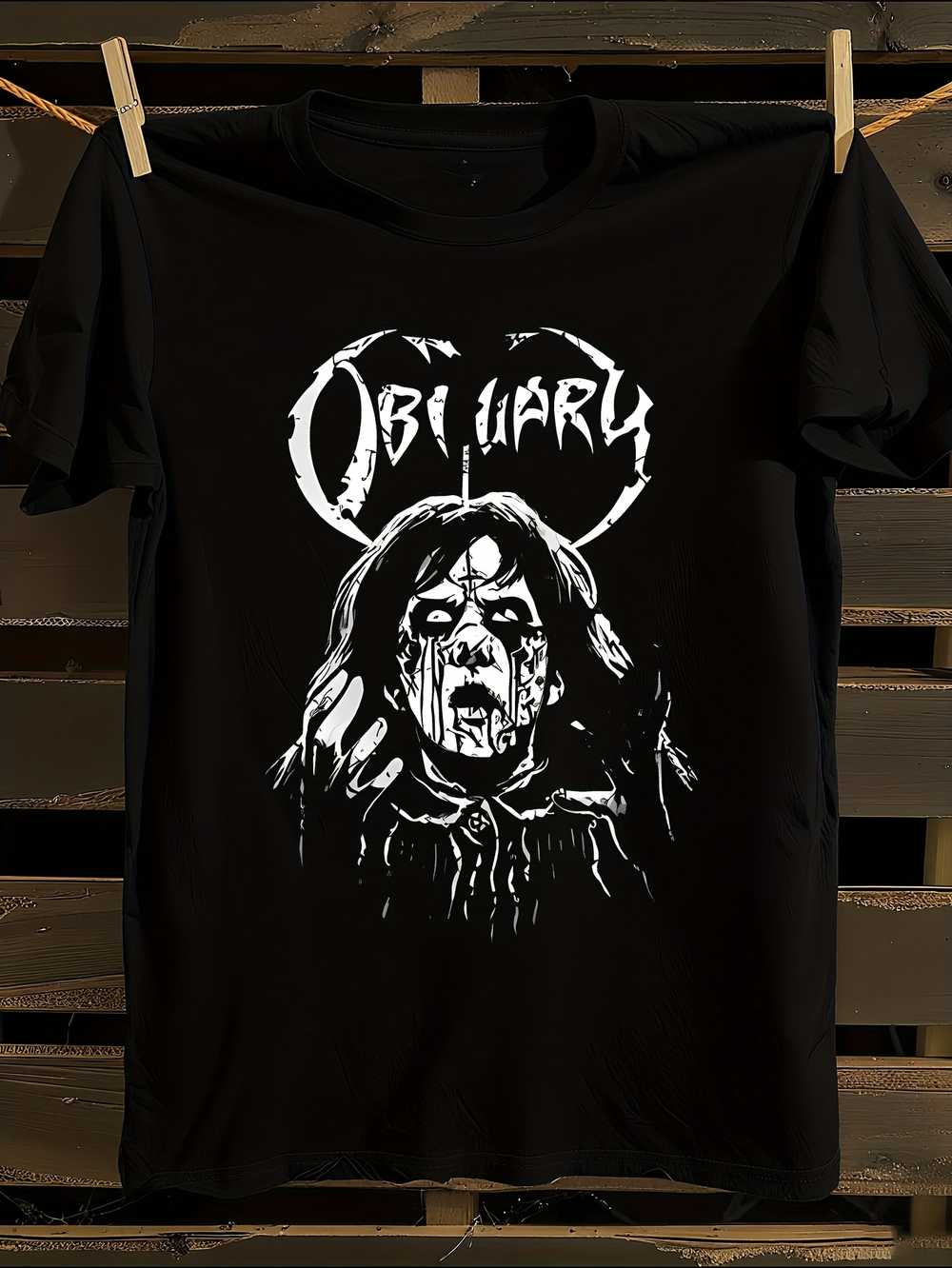 Футболка с логотипом группы Obituary (Death Metal) L