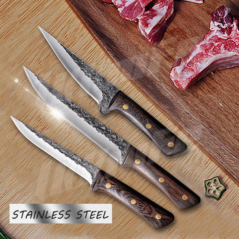 Boning Knife with Cover Chef Knife Forged Stainless Steel Kitchen Knife Fruit Fish Vegetable Butcher Knife