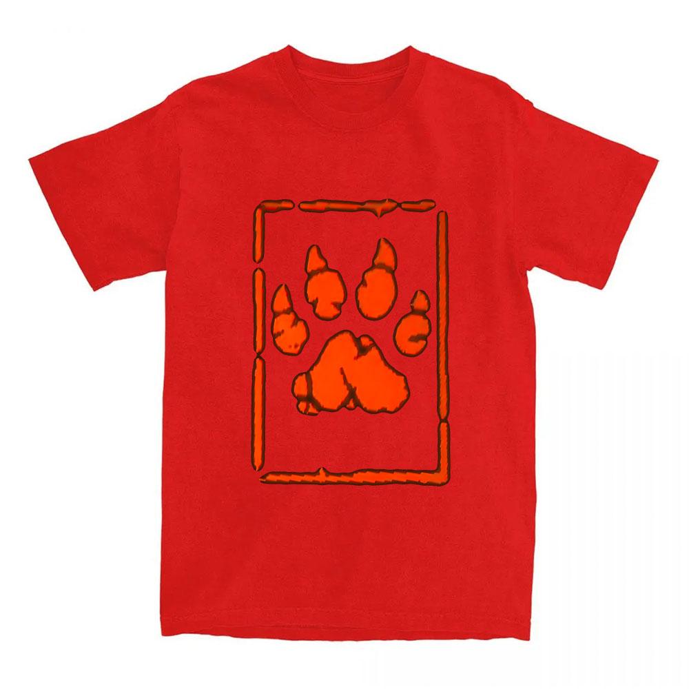 Игровая футболка Inscryption Унисекс Уличная одежда Хлопковая свободная футболка с коротким рукавом Круглый вырез Футболка в стиле Хоррор XXL красный