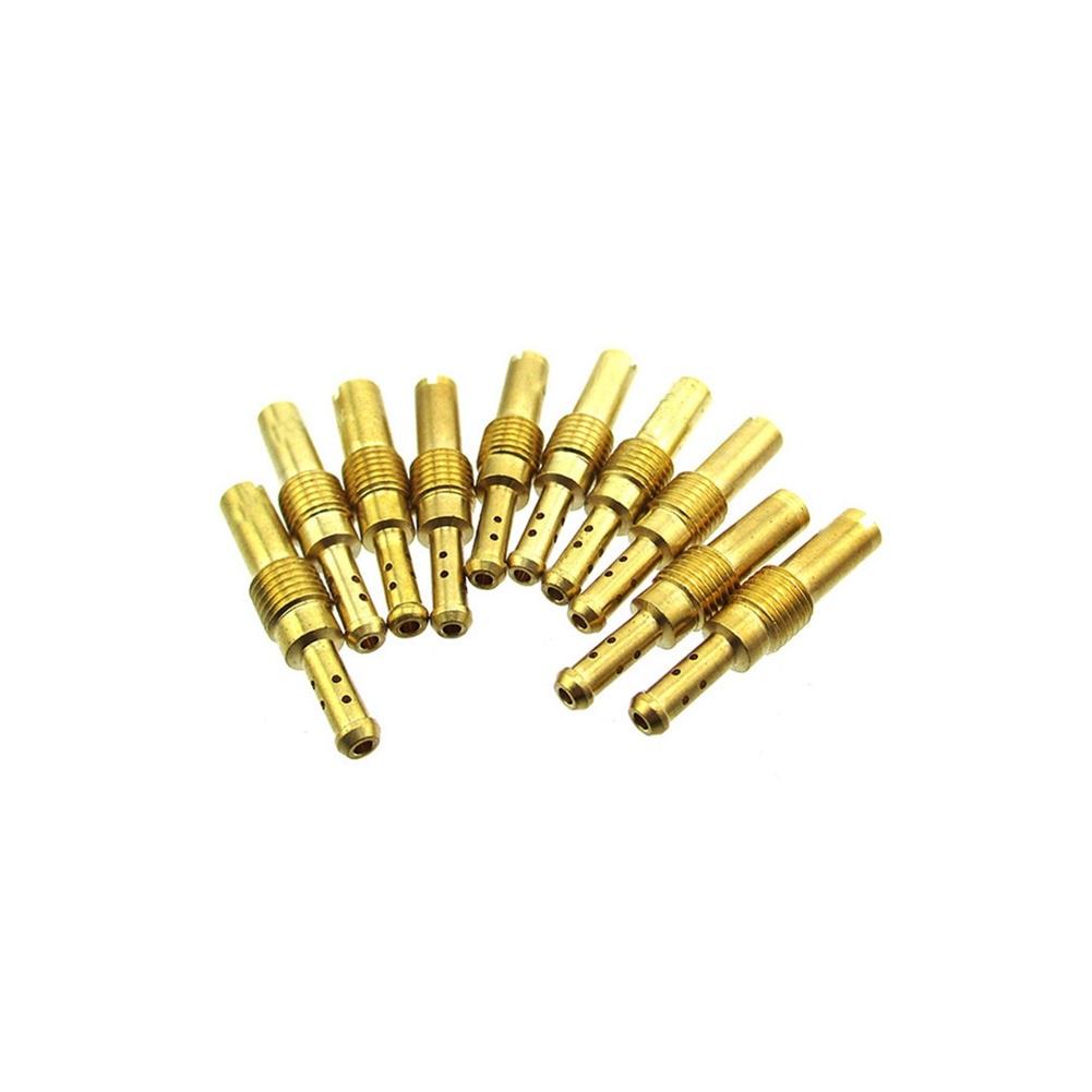 STONEDER carburatore Pilot Slow Jets #15 17.5 20 22.5 25 30 32.5 35 37.5 40 per Mikuni Carb VM28//486 HS40 HSR42 HSR45 HSR48 RS34 RS36 RS38 RS40 TM33-8012 TM36-68 TM40-6 con Pompa acceleratore