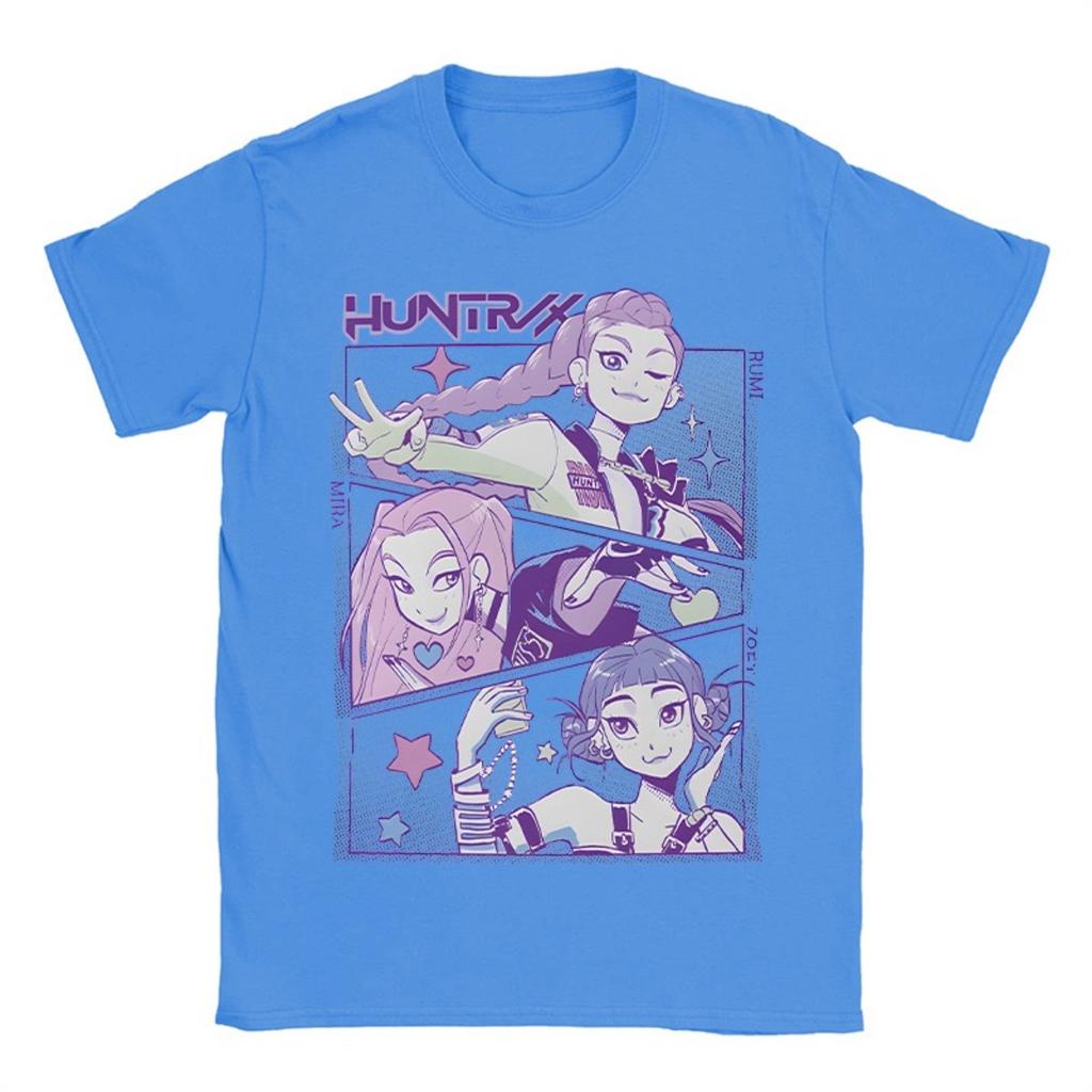GLYDE K-pop Demon Hunter Anime T-shirt Harajuku O-neck Casual Shirt