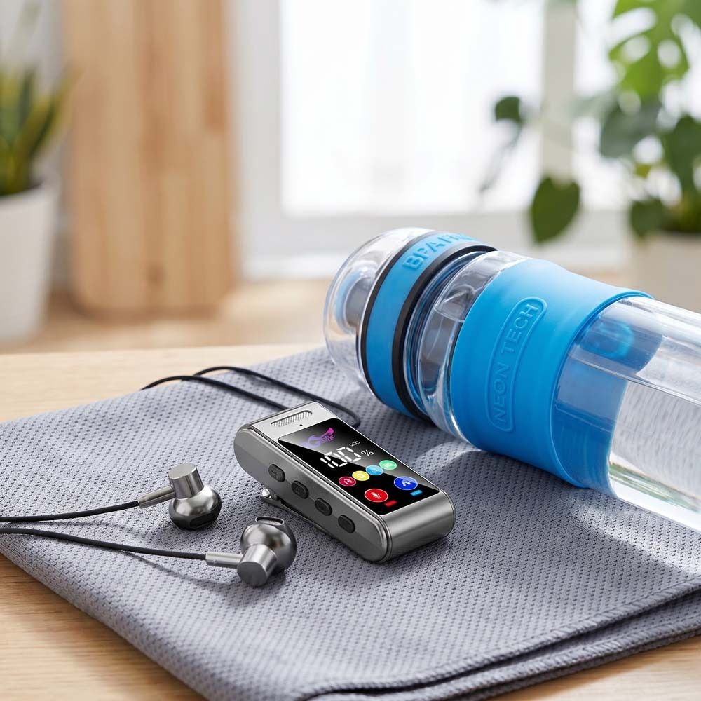 Ultra Long Battery Life Bluetooth Headset LED Screen Wireless Headphones  HD Calling