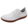 Men'S Shoes Summer Large Size Wide Head Barefoot Shoes Low Top Board Shoes Student Casual Shoes Flat Lace-Up Single Shoes