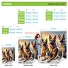German Shepherd Dog Family Fleece Blanket Winter Snow Scene Soft Cozy Throw Pet Lover Gift Home Decor for Dog Owners100x130