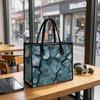 Blue Crack Pattern Casual Tote Bag Stylish Large Capacity Daily Commuter Shopping Portable Shoulder Handbag