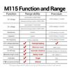 M115 Digital Multimeter Voltage Tester 4000 Counts Multifunction NCV Capacitance Diode Resistance Testing Tool