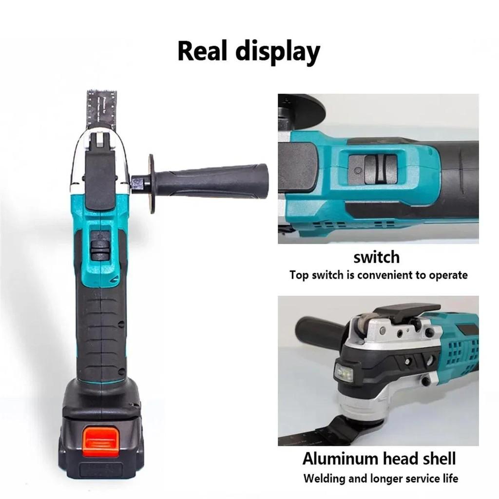 21V Oscillating Multi Function Tool Portable Electric Saw Trimming Shovel Household Woodworking Power Tool