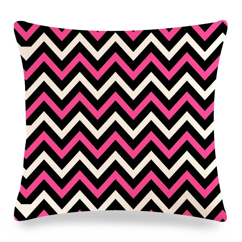 Home Decor Colorful Geometric Pattern Digital Print Pattern Cushion Cover Suitable for Sofa Bedroom Car Pillow Cover