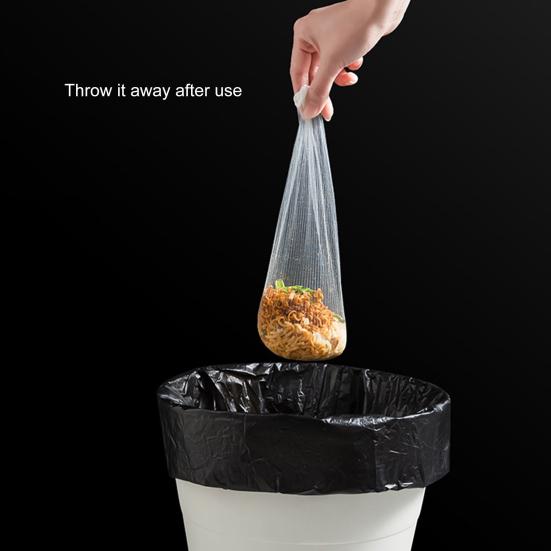 Sink Leftovers Strainer Sink Filter Mesh Reusable 2 Colors Vegetable Cleaning Filter Bag for Bathroom Kitchen