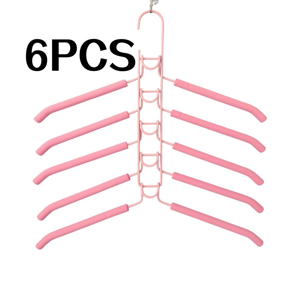 

6Pcs Metal Clothes Hangers with Non-Slip Foam Pads, Suitable for Coats, Sweaters, Suits, T-Shirts - Essential for Closet Storage, Modern C