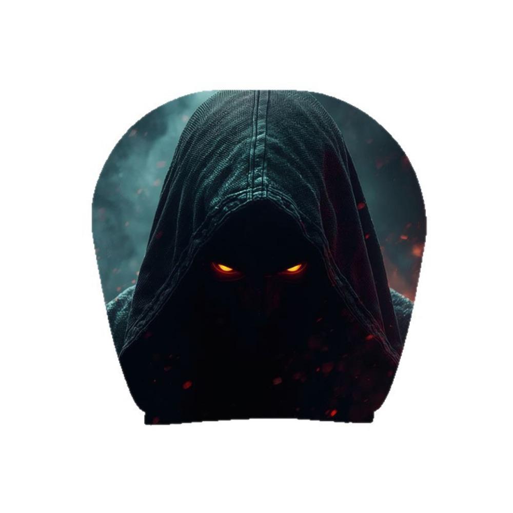 Scary Face Print Seat Headrest Protectors Stain-Proof Oil-Proof Halloween Car Pillowcase Car Seat