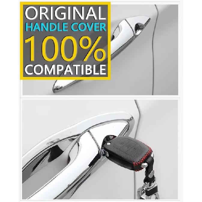 For Mazda 3 BK 2004~2009 2005 2006 Bowl Covers Anti-Scratch 2007 Chrome Door Outside Handles Decoration Stickers Car Accessories