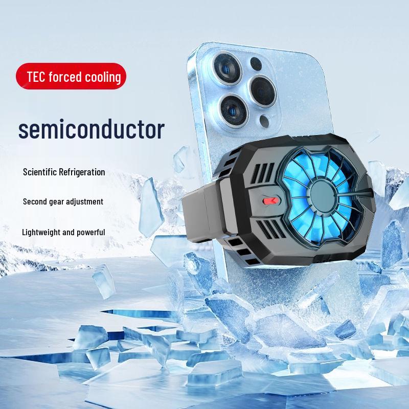 

Dual-Core Mobile Phone Cooler with Integrated Bracket and Silent Ice-Sealed Back Clip.