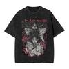 Washed T Shirt Blood Unisexipulator JJK Anime Choso Hip Hop Vintage TShirt Street JJujutsu KKaisen Streetwear Tee Shirt for Unisex