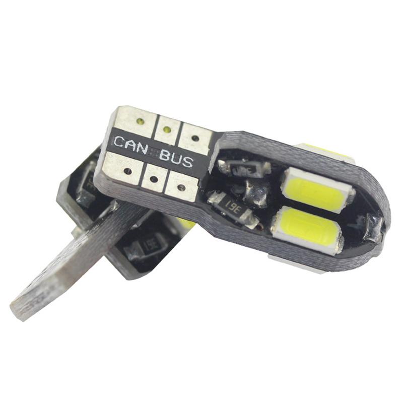 T10 LED Car Width Lamp White Light Canbus 5730 8SMD12V Car LED Bulb Side Wedge White Light 450LM For Car License Light